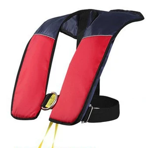 CE Certificate High Buoyancy Floating Adult Life Vest 275N Twin Air Chamber Inflatable Life Jackets for Marine Lifesaving