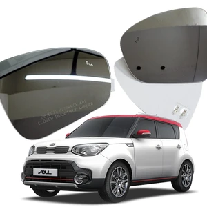 Premium OEM Replacement Wide Angle Convex Heated Anti-Glare Glass Silver Side Mirror Bolab SOUL (NEW) E-Mark Certified for