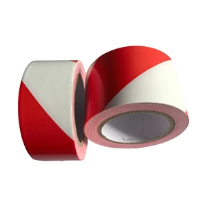 High Quality Printed White Red Safety Signal Barrier Warning Tape PE Film HDPE Caution Tape