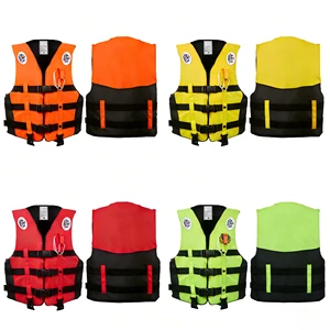 Durable Nylon Life Vest Universal Fit for Men Women High Visibility Personal Flotation Device for Marine Safety Rafting Jet Ski