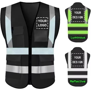 Cheap Price Outdoor Work Reflective Safety Vest High Visibility Cut Resistant ANSI Class 3 LED Flash Industrial Clothing