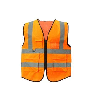 Light Reflector Uniform Work Shirts 100% Polyester Reflective Safety Vest