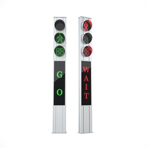 Integrated LED Message Warning Screen Crosswalk Traffic Signal Light
