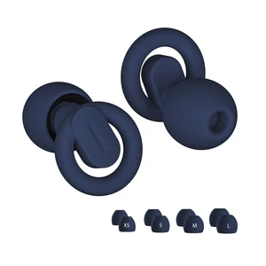 Custom Logo 4 Sizes Silicone Ear Plugs for Side Sleepers EN352 RoHS Certified Reusable Earplugs for Hunting Travel