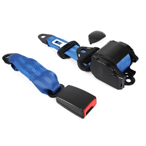 Universal Durable ABS Polyester Steel Metal 3-Point Car Seat Belt Aircraft Approved Safety First Accessories