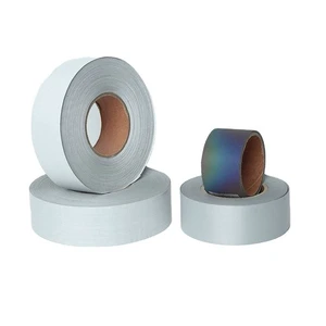 Guaranteed Quality White Reflective Holographic Fabric Reflective Polyester Fabric for Clothing