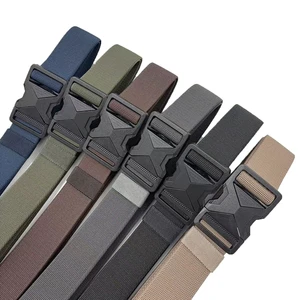Manufacturer Wholesales High-quality Men's Outdoor Leisure Metal Buckle Nylon Waist Belt