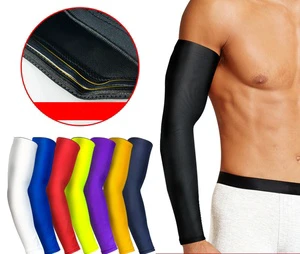 Hot Sale Uv Traditional Protection Breathable Sports Basketball Football Running Protective Baseball Arm Sleeves Compression