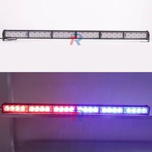 26-Inch 24W LED Ambulance Strobe Light Bar Traffic Advisor Aluminium Housing Long Slim Traffic Lamp Factory Sales