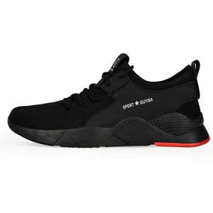 GUYISA Hot Sale Anti Puncture Breathable Microfiber Steel Toe Labor Safety Shoes for Construction