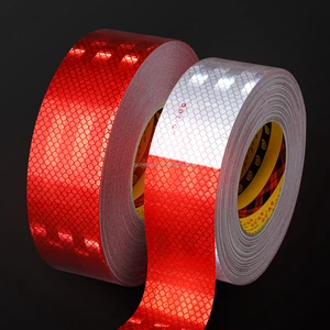 DOT-C2 Reflective Safety Tape 2 in X 33 Ft Red/White Conspicuity Tape for Vehicles Trailers Boats Signs Waterproof