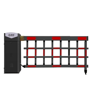 Black Retractable Belt Post Queue Stanchion Outdoor Parking Barrier Post Traffic Barrier Product Category