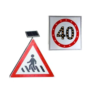 Size Solar Road Signs Various Styles Traffic Warning Signs