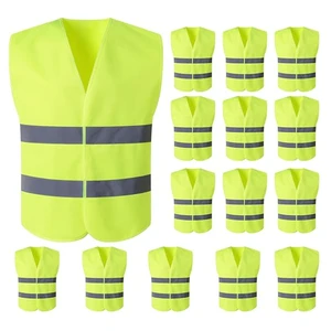 WX High Vis Regular Reflective Safety Vest Ppes Protective Polyester Lightweight Construction Traffic Gilet De Sécurité 100g