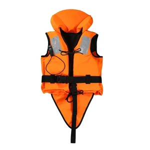 ISO 100N Kids Rescue Life Vest Professional Marine Life Jacket Commercial Toddler Orange Life Jacket PFD for Offshore Rescue