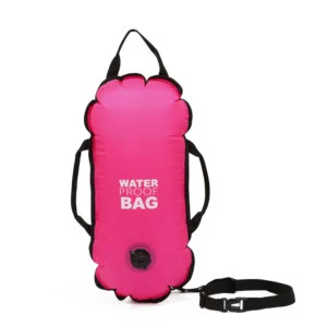 Custom Logo Bearhike Multiple Color Waterproof Inflatable Dry Floating Swim Buoy Safety Ocean Swimming Bag Buoy