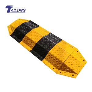 Heavy Duty PVC Speed Bump with Metal Reinforcement Fixed Installation Adjustable Length 15 25mph Traffic Calming
