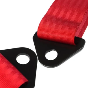 Heavy-Duty Soft Webbing and Durable Black Steel Hardware Universal Racing Seat Belt