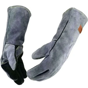 Custom Service High Quality Work Safety Welder Gloves Hand Protection Cow Leather Welding Working Gloves For General Purpose