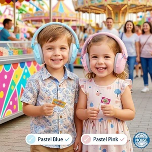 HQ Premium Eco-Friendly Kids Ear Muffs Certified Safety Noise Reduction Ear Defenders For Children Ultra-Soft Hearing Protection