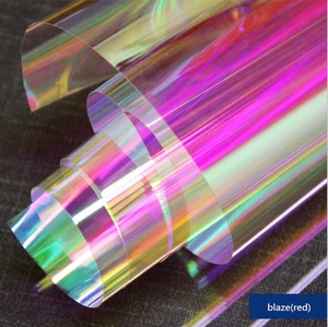 1380mm Wide Self Adhesive Dichroic Film Blaze Color for Window Glass or Acrylic