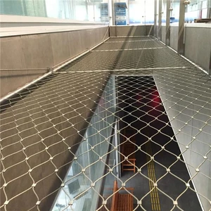 Steel Wire Rope Fence Stainless Steel Rope Fall protection Net Amusement Equipment Safety Net Flexible Fall Prevention Net