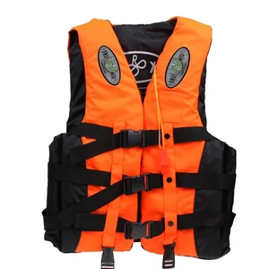 Portable Orange Kayak Boating Life Vest Jacket for Children Adults Fashionable Personalize Offshore Marine Emergency Low Price