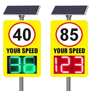 Customized Factory Road Traffic Radar Speed Sign Uae Solar Radar Speed Limit Sign Led Radar Speed Sign