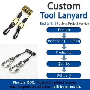 Custom GUOFENG Durable Tool Lanyard Personalized Safety Strap High Load Bearing Tool Tether Industrial Construction Security