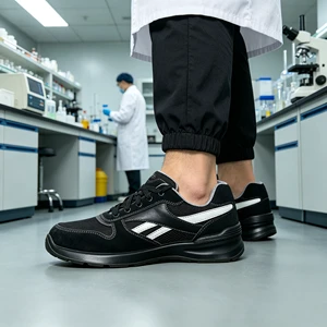 SOLID STONE Breathable Safety Shoes Mesh electrical insulation Steel Toe Anti-Slip Work Footwear for Outdoor Labor Bulk Order
