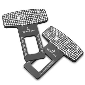 Universal Crystal Diamond Car Seat Belt Decorative Interior Accessories for Interior Decorative Purpose