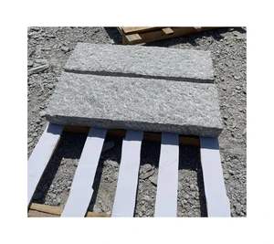 Natural Outdoor G603 Grey Granite Stone Kerbstone Granite Curbstone Paver in Pineapple Finish for Garden Decoration