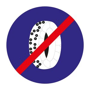 End of Chain Requirement Reflective Traffic Sign Model TT-42b