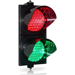 Red/Green Stop Warning Light, Traffic Signal Light, PC Housing Waterproof IP65 5 Years Warranty Industrial LED Traffic Light