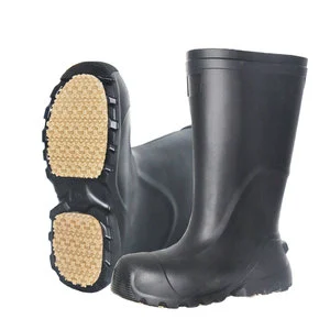 Cheap Long Design Anti-slip Comfortable Safety Waterproof Working Labor protection Anti-smash Rain Boots