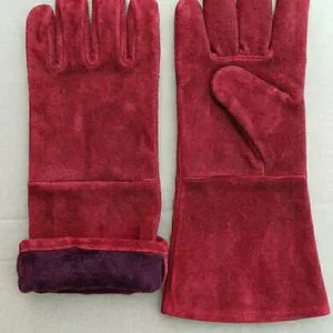 Heavy Duty Protective Welding Gloves with Long Cuff Heat Protection