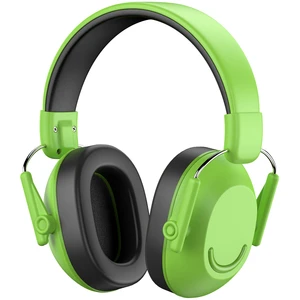 OEM Protective Helmet with Hearing Protection Child Headband Headphones SNR 30dB Green Color Earmuffs for Autism Kids