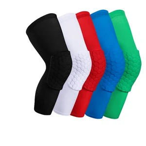Anti slip Leg Sleeve Protective Pad Support Honeycomb Knee Pads Basketball for Youth Adult