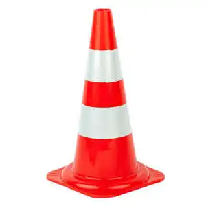 High PVC Body Rubber Base Traffic Cones Traffic Cones With Anti Skid Base Road Repair Traffic Cones