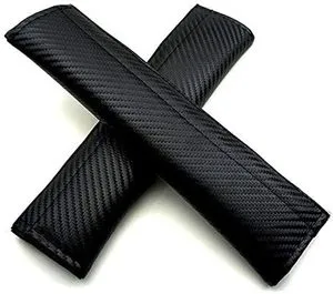 Car Asessories Auto Accessories Carbon Fiber Pattern Shoulder Guard Strap Pads Custom Seat Belt Cover for BMW Hyundai Toyota
