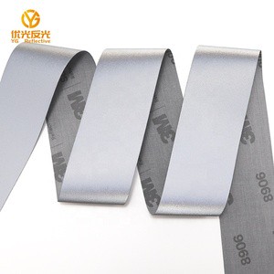 High Visibility 3M Retro 5CM Silver Reflective Tape TC Reflective Material For Warning Reflective Fabric