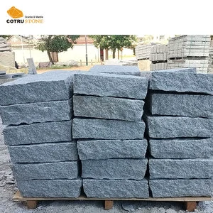 Split Finished G603 Light Grey Natural Granite Paver Stone Palisade Cladding Granit Outdoor Curbstone Price