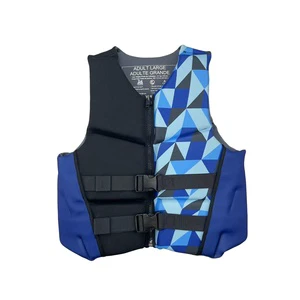 Custom Logo Neoprene Wakeboard EPE Foam Boating Marine Rescue Rafting Life Jacket Boat Kayak Swim Impact Life Vest Adult Men