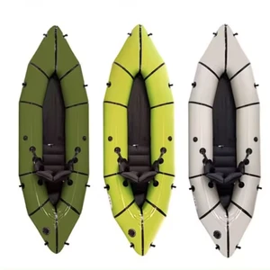 Factory Manufacture Inflatable Fishing Rowing Boat White Water Sport TPU Ultralight Stable 1 Person Life Raft 3-Year Warranty