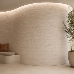 Fire-resistant MCM 3D Print Flexible Stone Travertine Soft Stone Flexible Limestone Sheet Staircase Side Wall Decoration