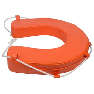 Red Color Marine Soft Waterproof U Type Horseshoe Lifebuoy 58x53x9cm Diameter 600mm