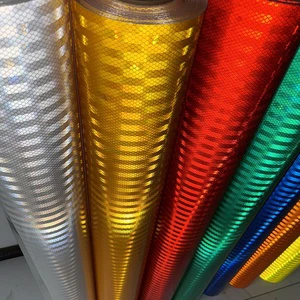 Manufacturer Factory PET PVC Retro Reflective Sticker Reflector Sheeting Film Printale Material Sheet for Road Sign