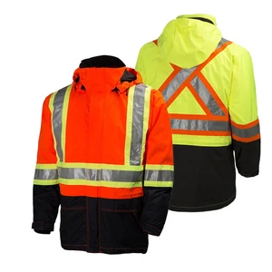 Hot Sale Supply Enhanced Reflective Jacket Mining Construction Worker Safety Uniform for Men