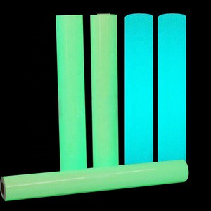 PVC Reflective 6-8 Hours Yellow Glow Adhesive Tearable Warning Dark Photoluminescent Vinyl Luminous Tape Film Traffic Safety