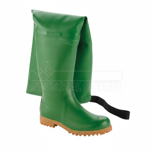 Industrial Starter Green Natural Rubber Cowl Safety Shoes
